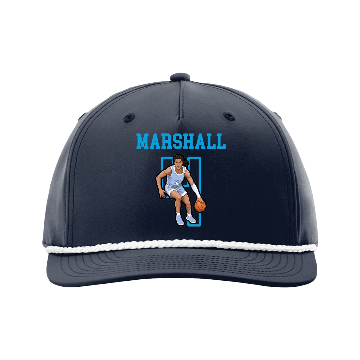 Five-Panel Classic Rope Cap — Shirsey in Navy