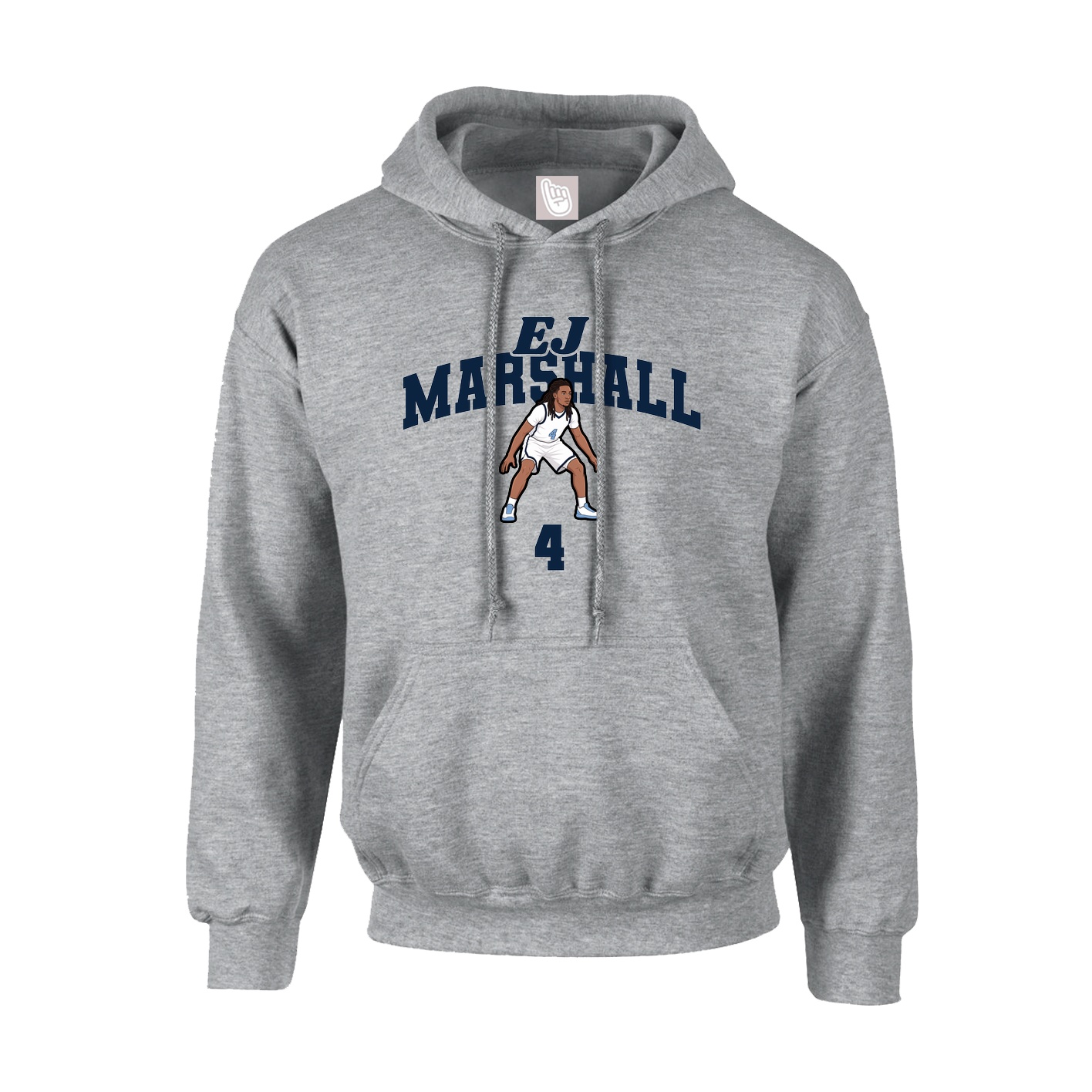 Youth Hoodie — Signature Arch in Grey