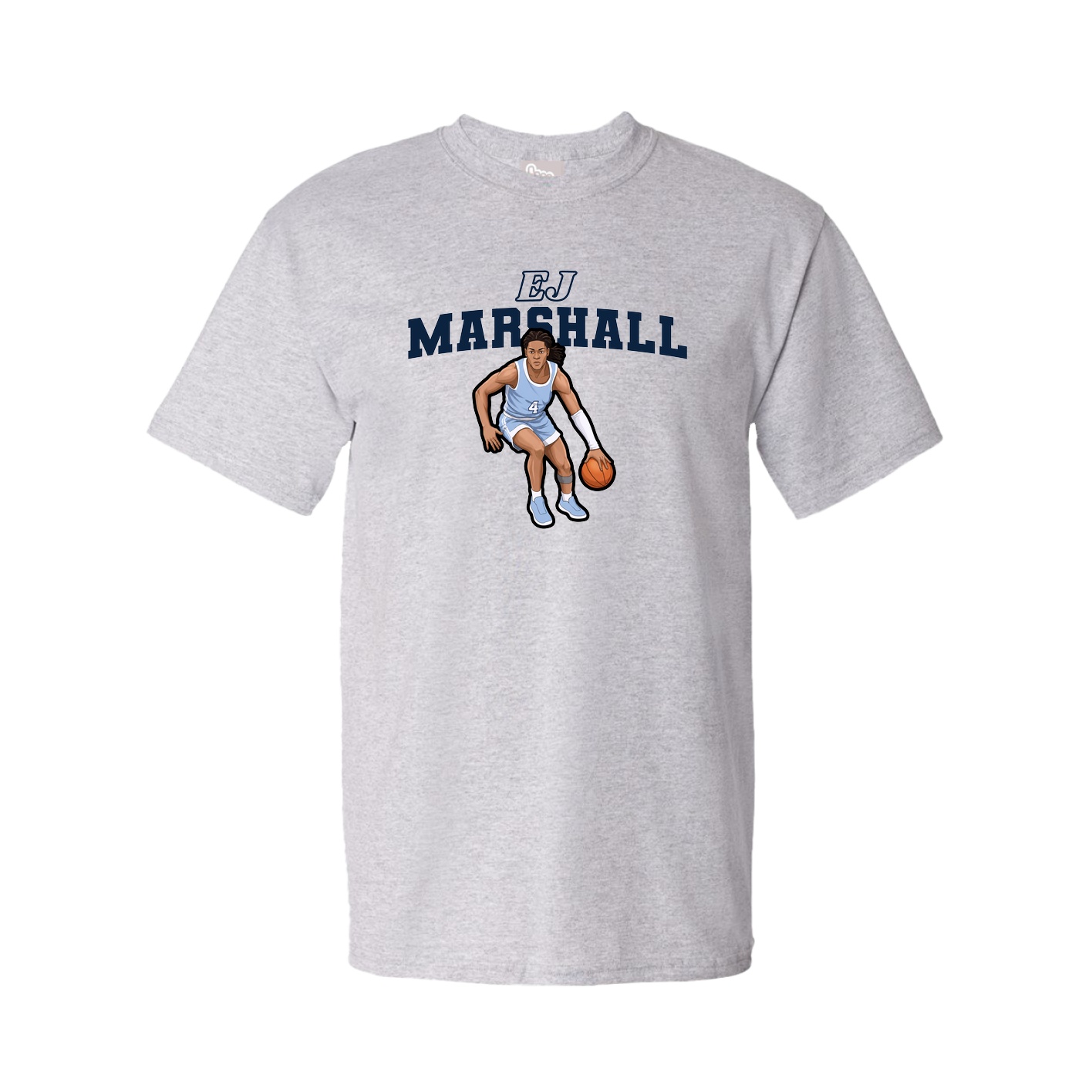 Youth Tee — Name Arch in Grey