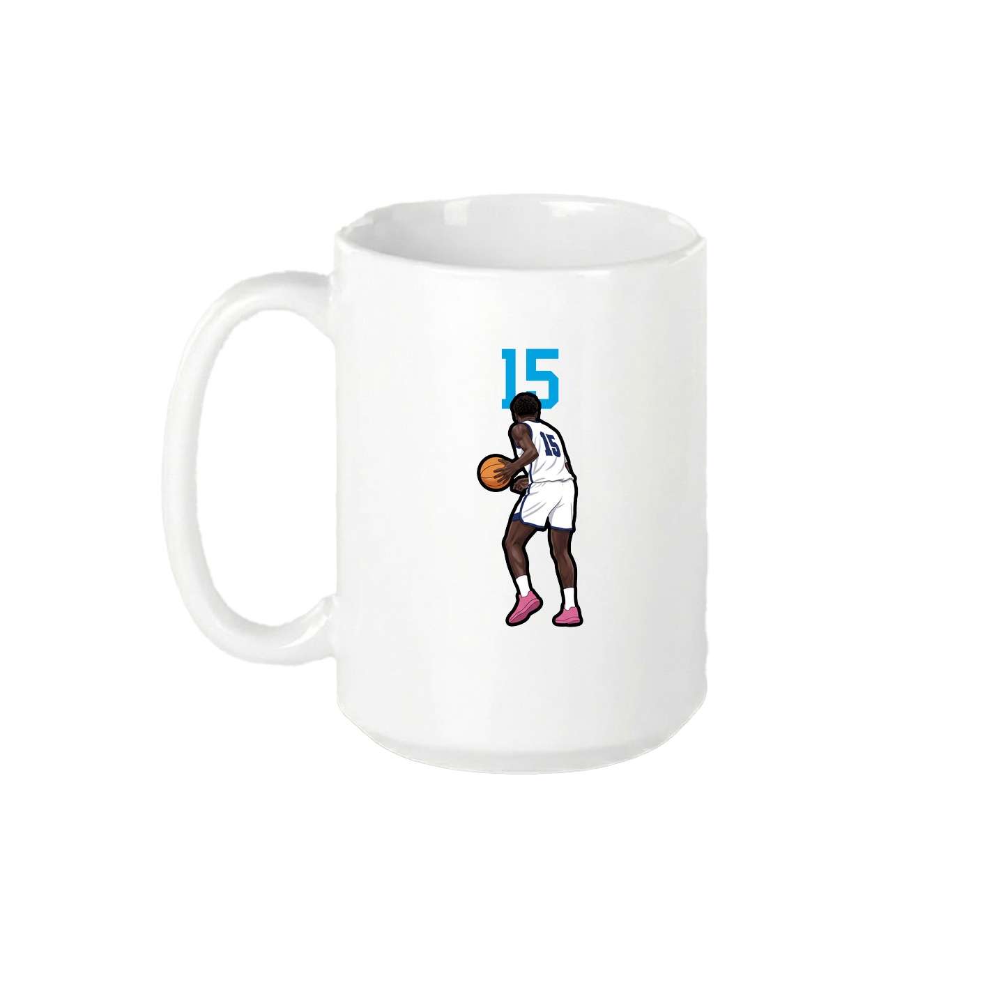 15oz Coffee Mug — Number Top in White
