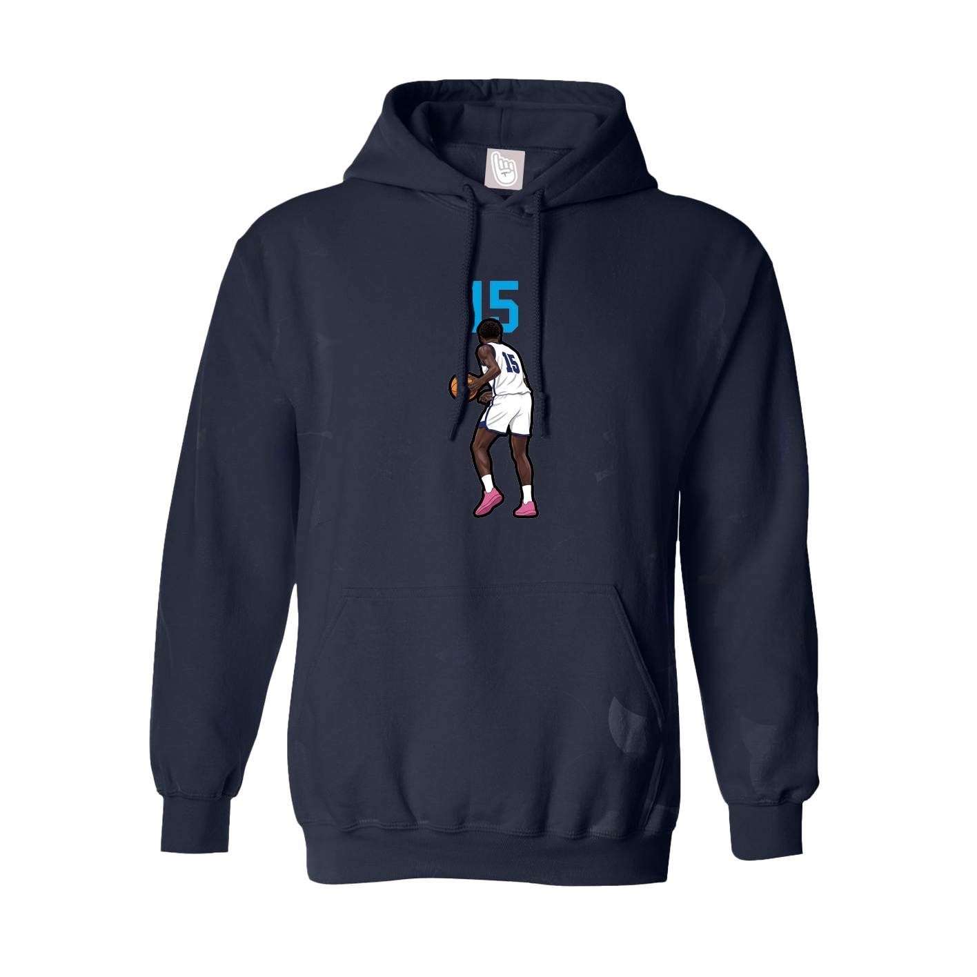 Hoodie — Number Top in Navy