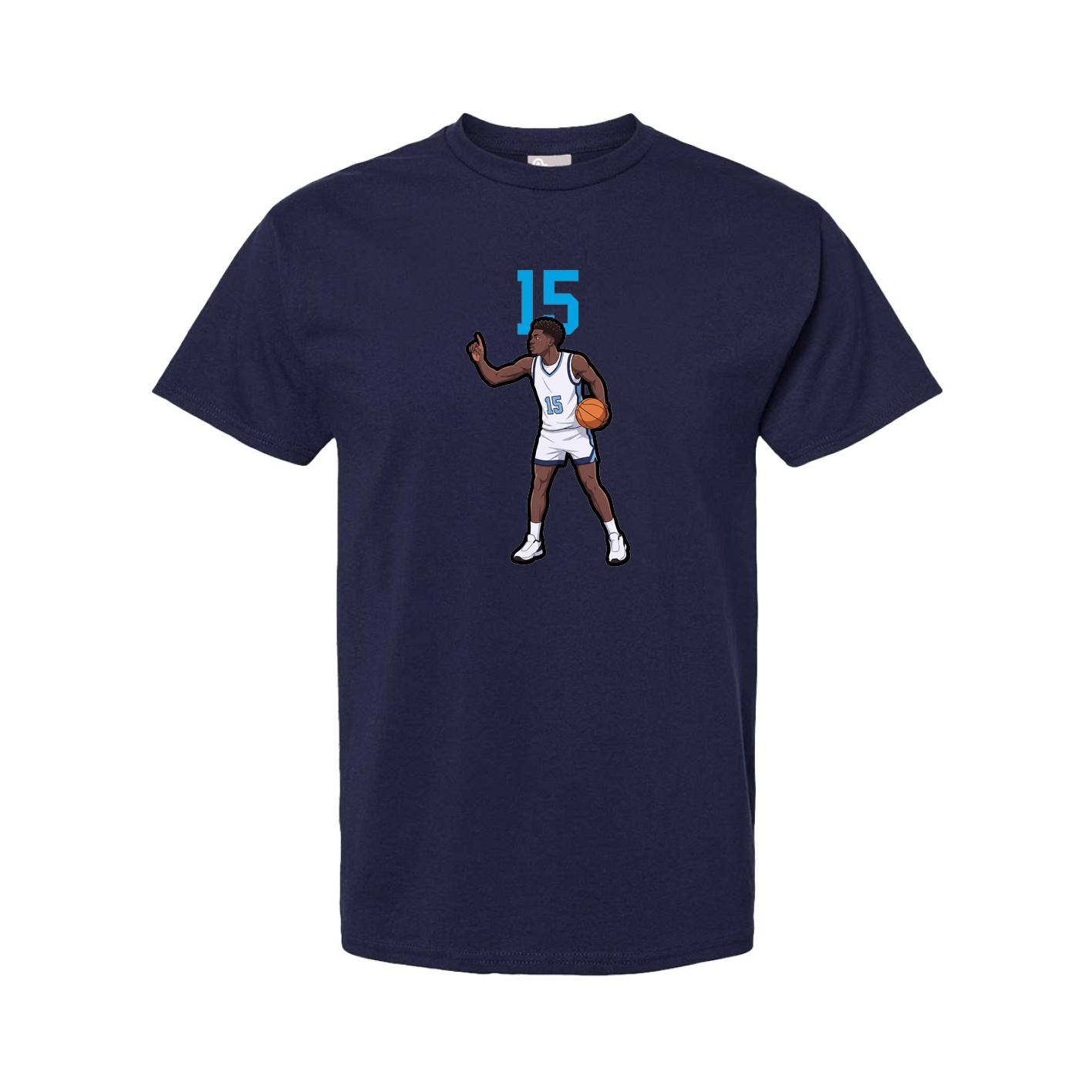 Tee — Number Top in Navy