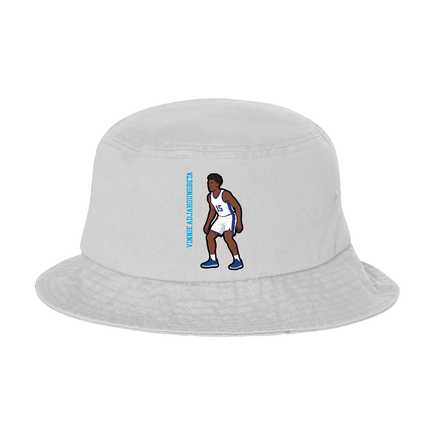 Bucket Cap — Name Vertical in White