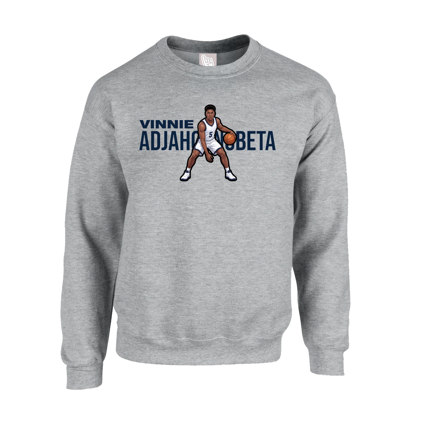 Fleece Crew — Player Name in Grey
