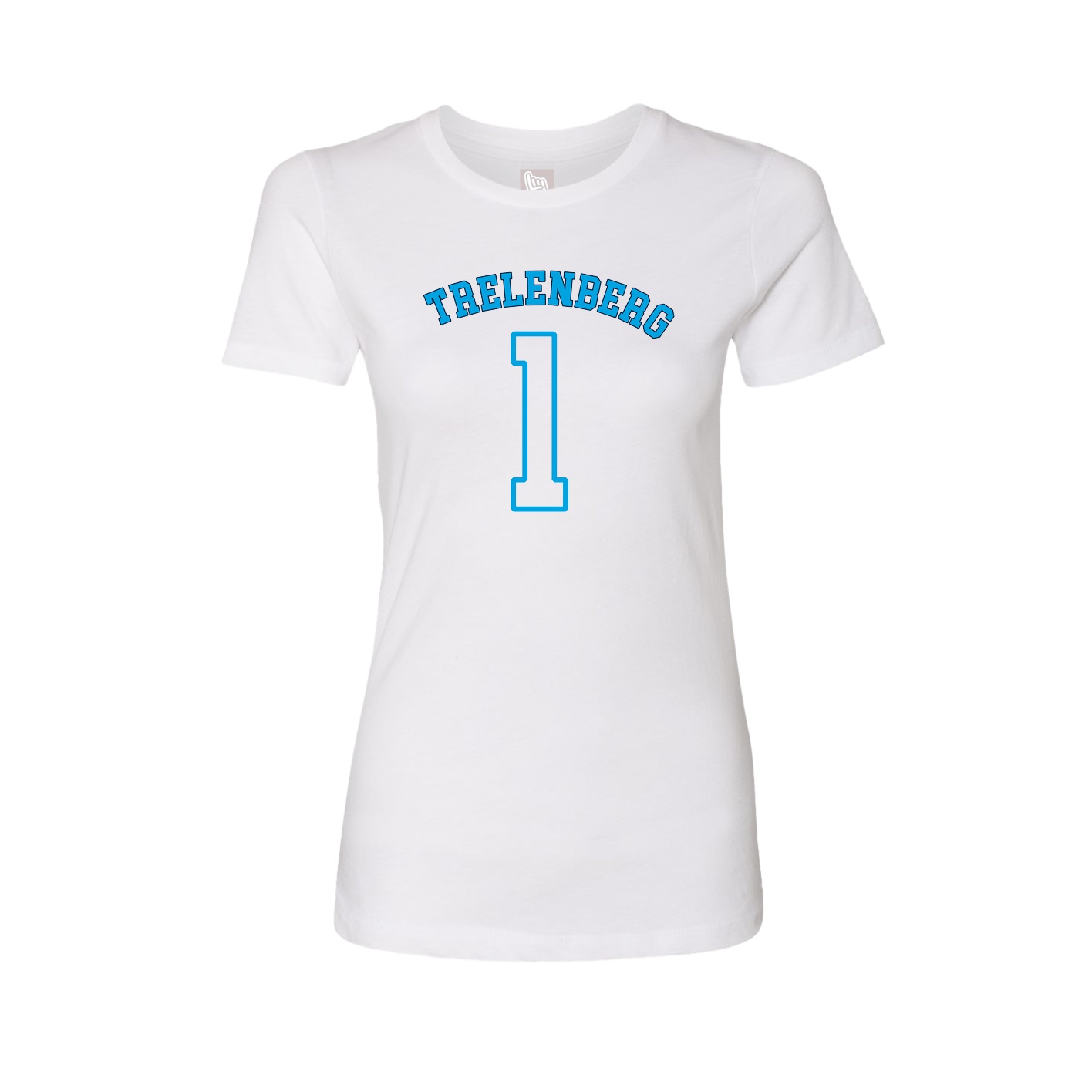 Fitted Women's Tee — Shirsey Arch in White