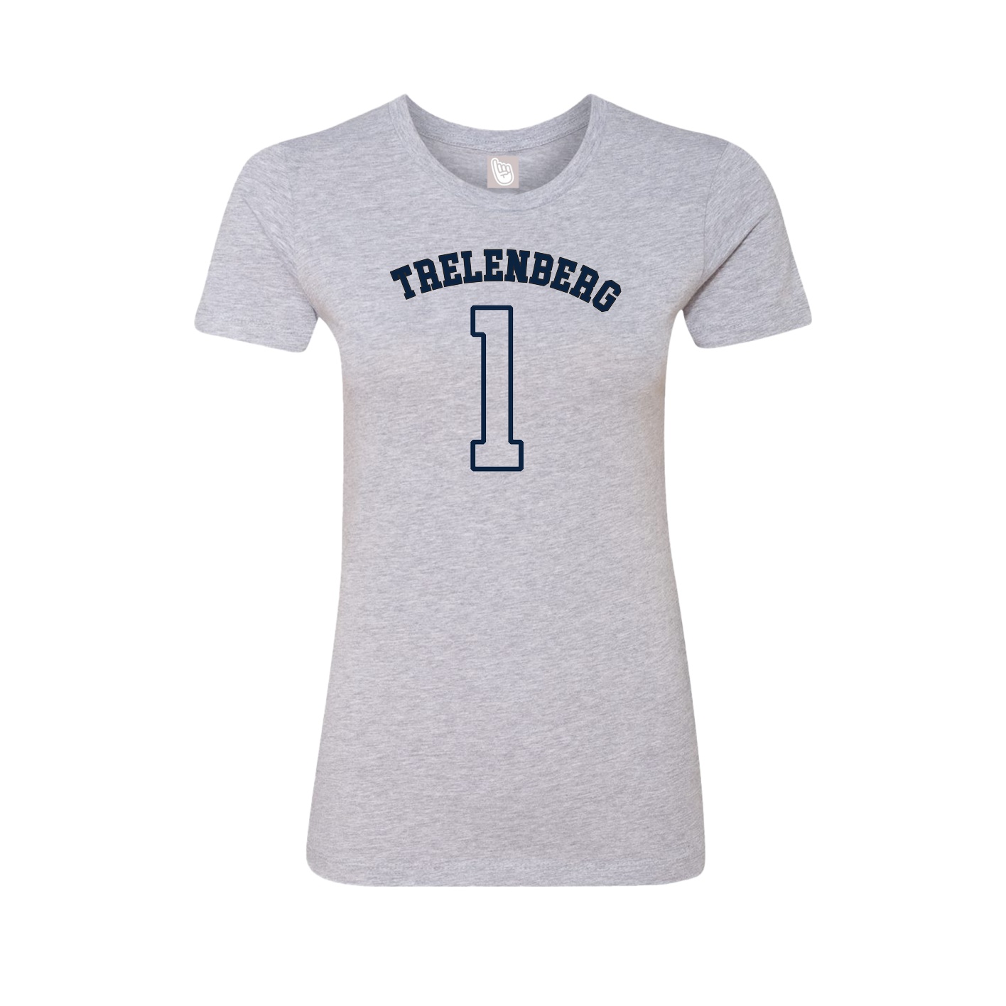 Fitted Women's Tee — Shirsey Arch in Grey