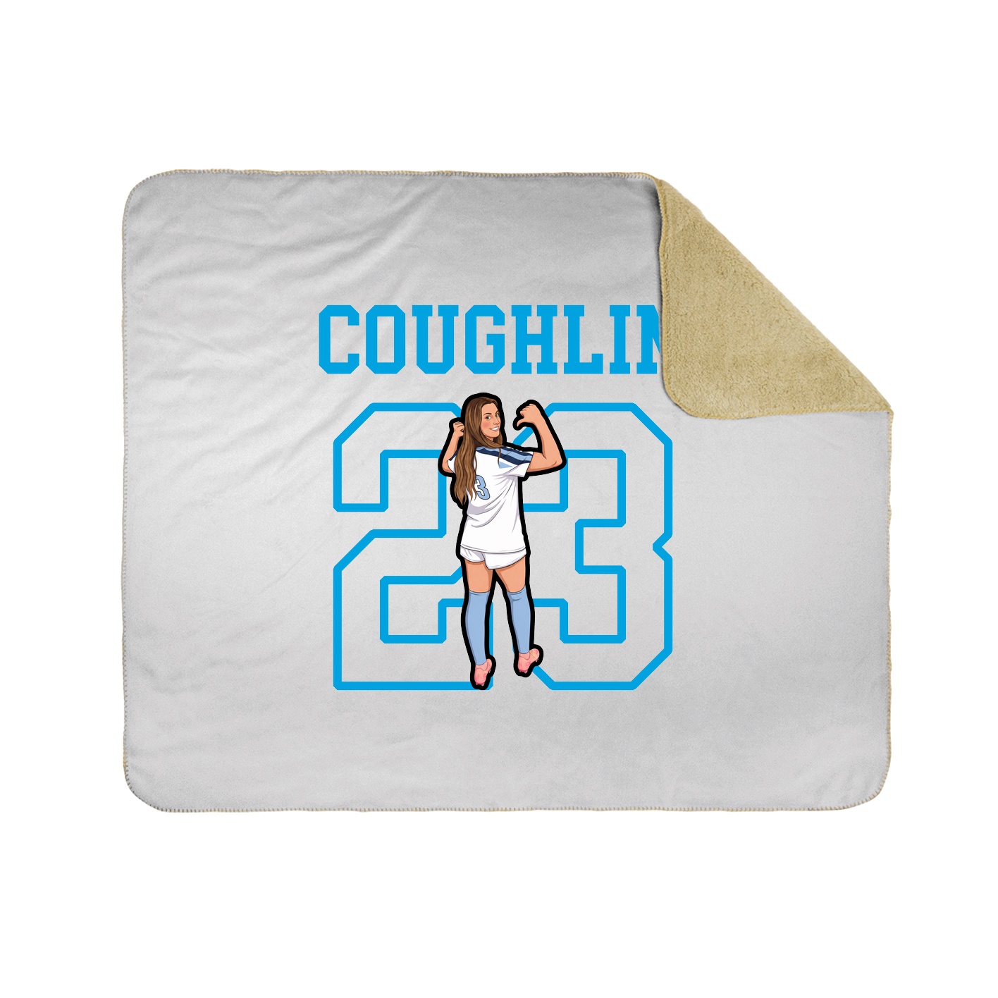 Throw Blanket — Shirsey in White
