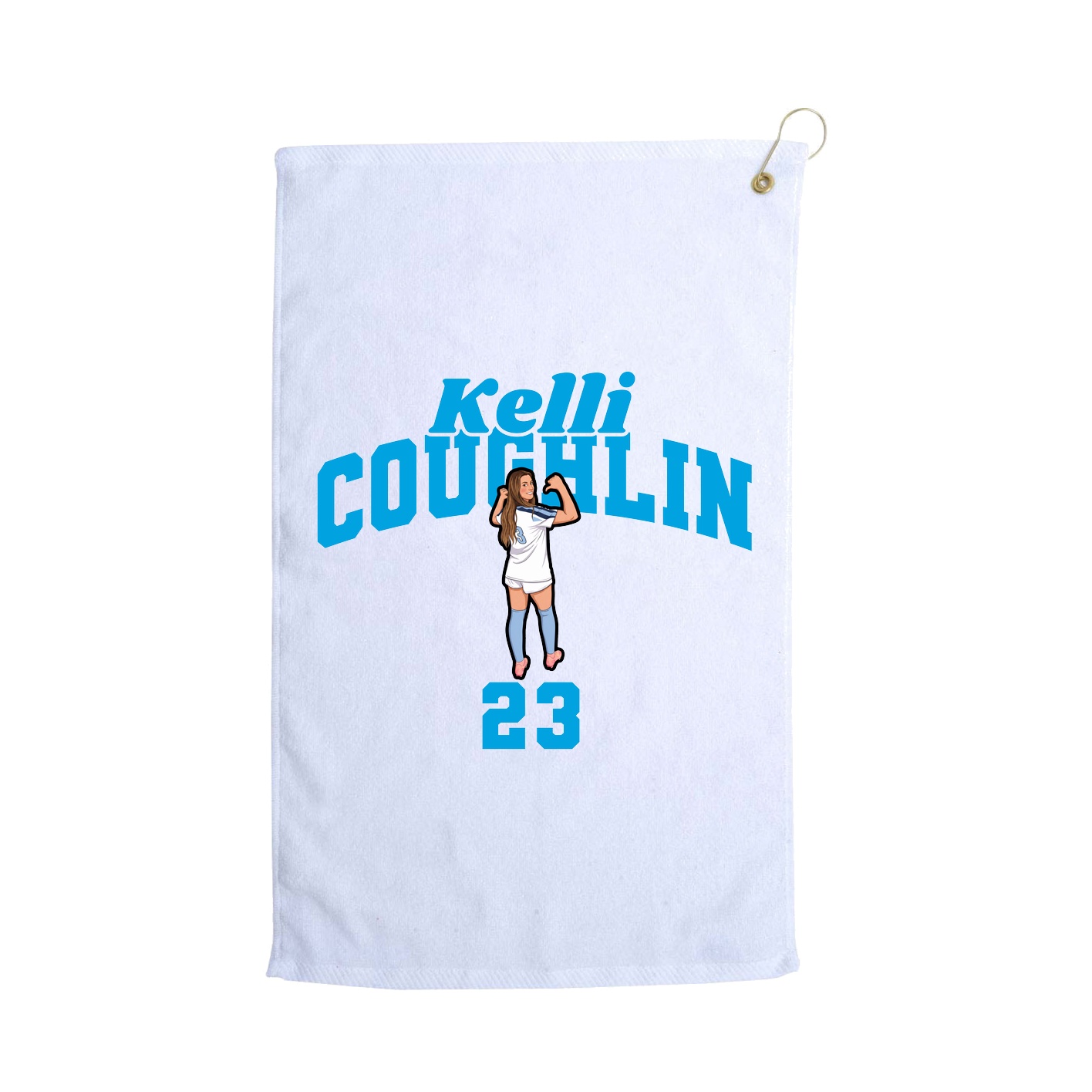 Golf Towel — Signature Arch in White