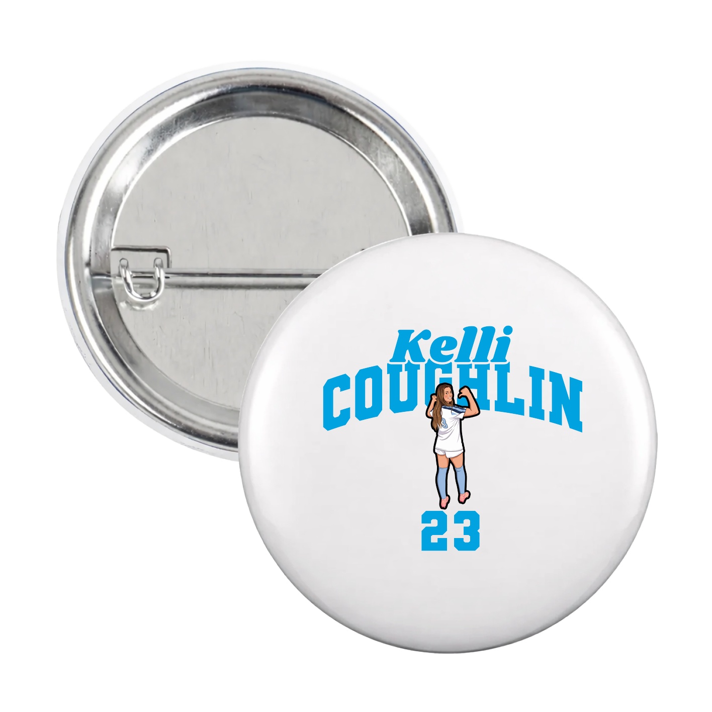 Game Day Button — Signature Arch in White