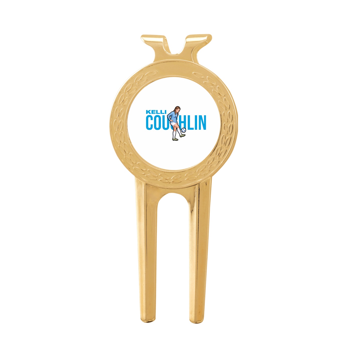 Divot Tool with Ball Marker — Player Name in Classic