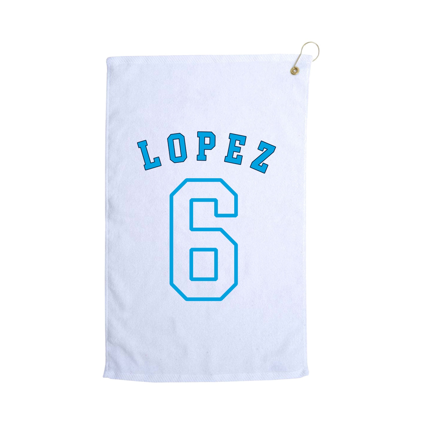 Golf Towel — Shirsey Arch in White