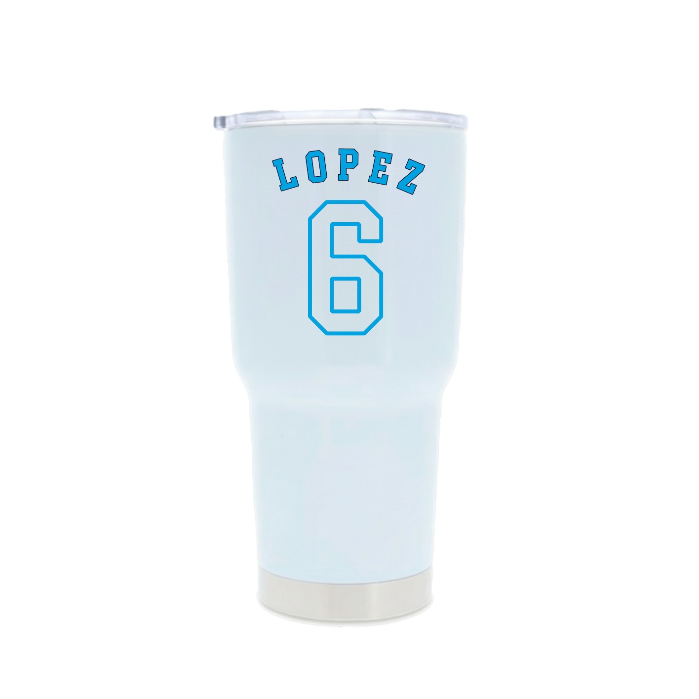 30oz Stainless Steel Tumbler — Shirsey Arch in White
