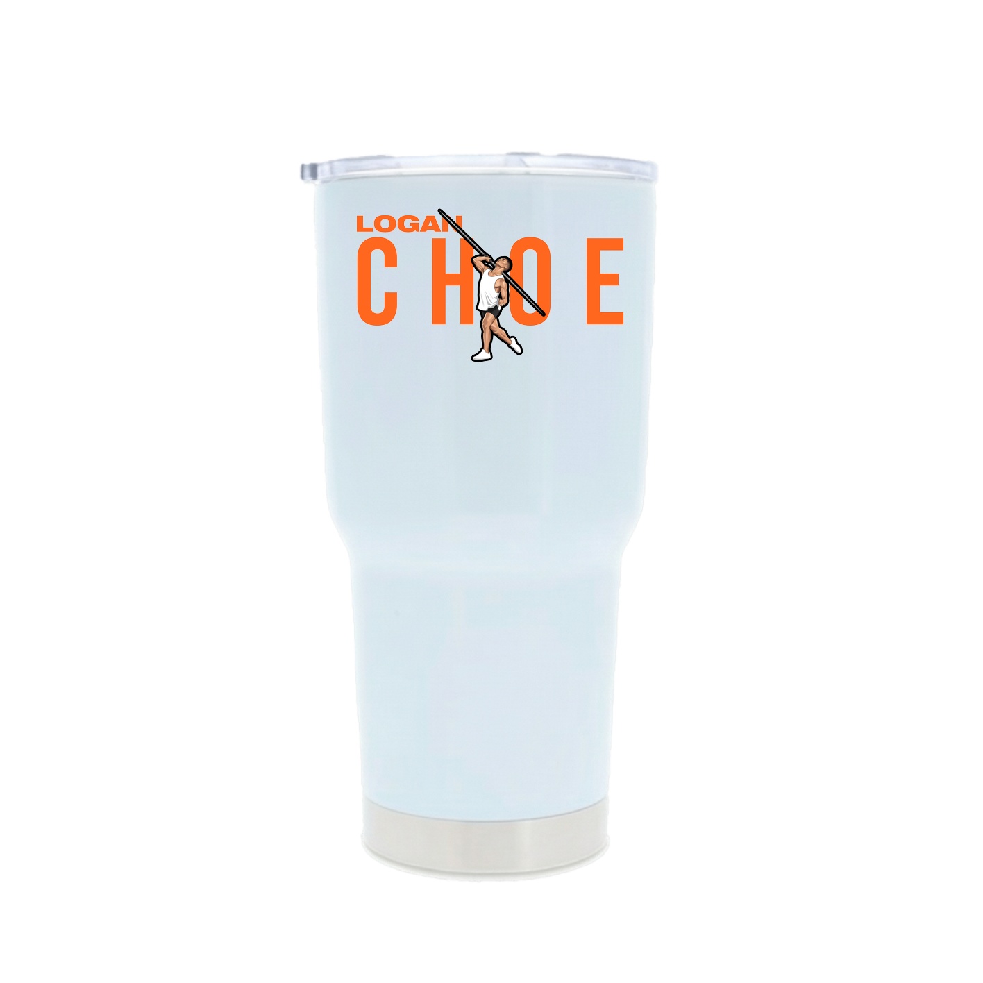 30oz Stainless Steel Tumbler — Player Name in White