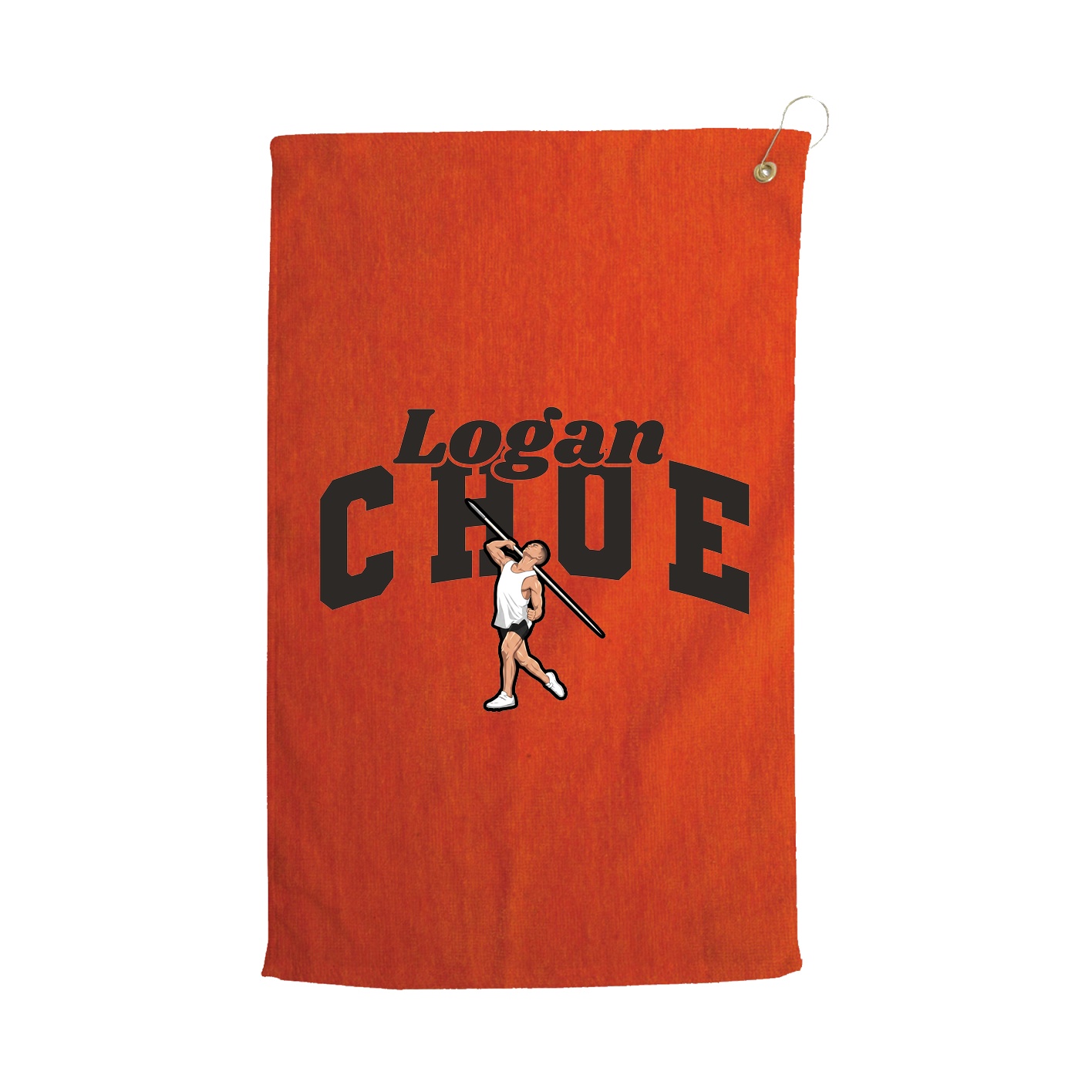 Golf Towel — Signature Arch in Orange