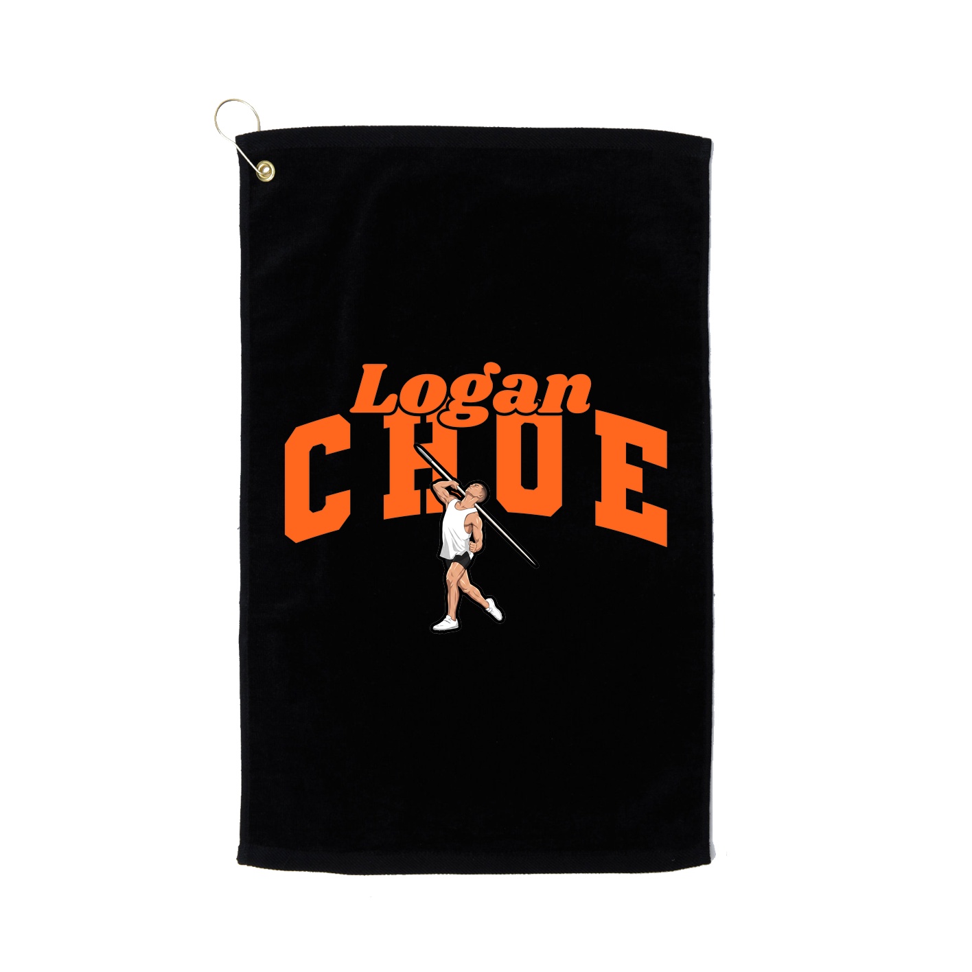 Golf Towel — Signature Arch in Black