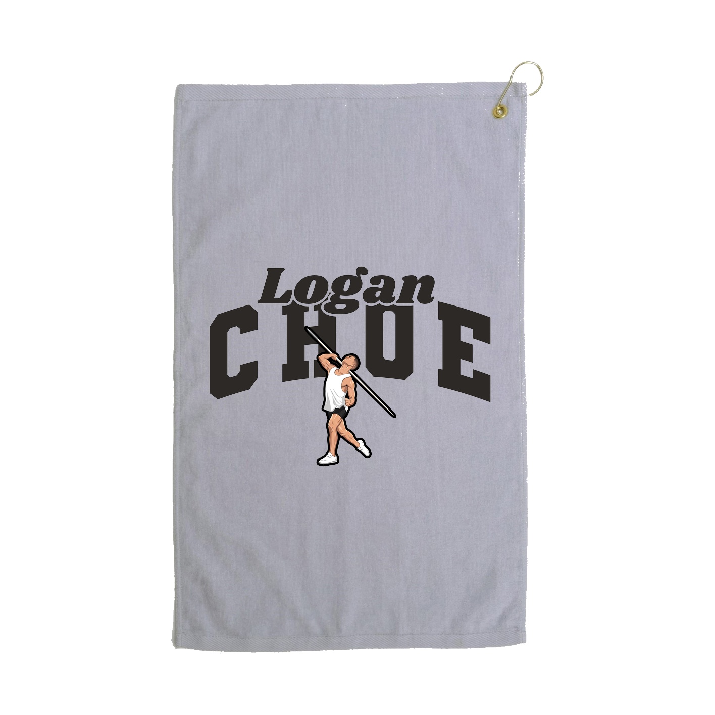 Golf Towel — Signature Arch in Grey