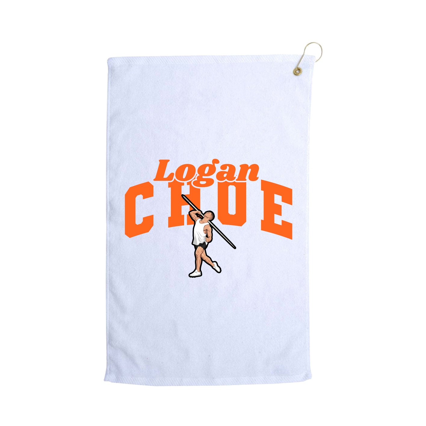 Golf Towel — Signature Arch in White