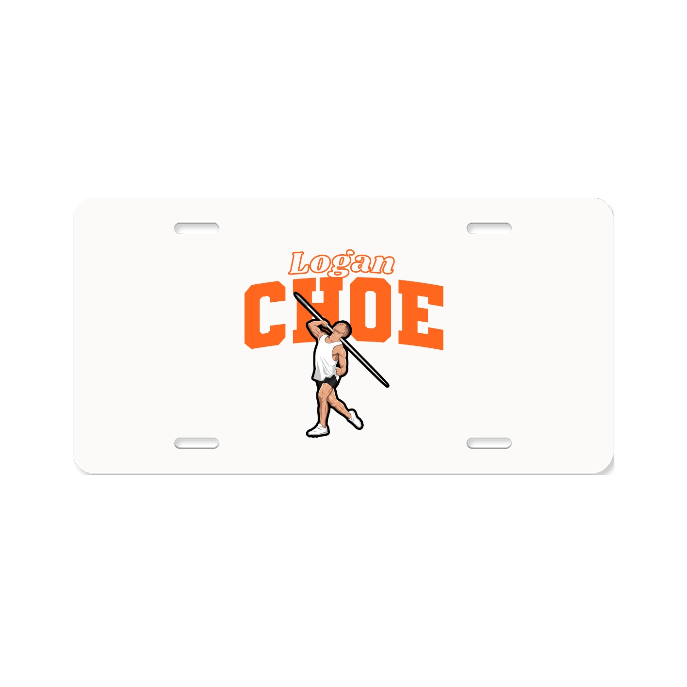 License Plate — Name Arch in Classic