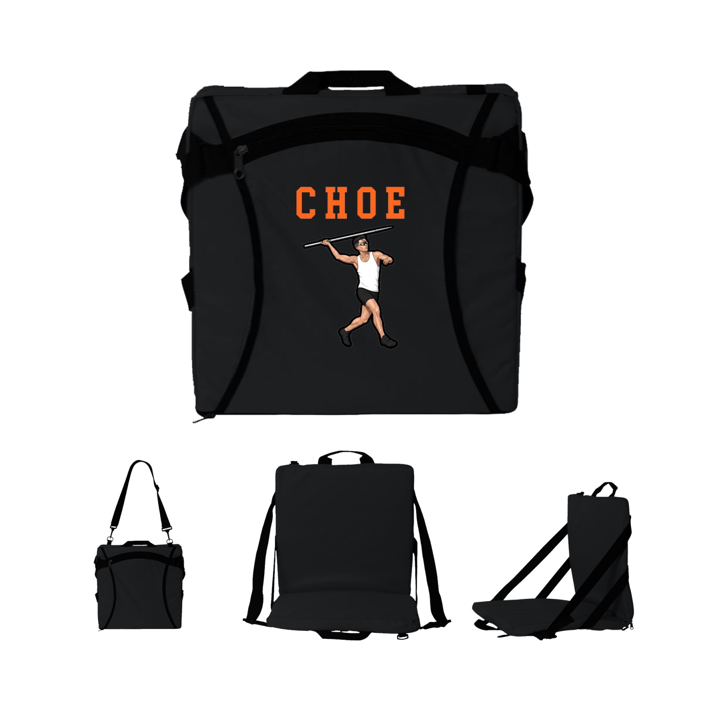 Folding Stadium Seat — Shirsey in Black