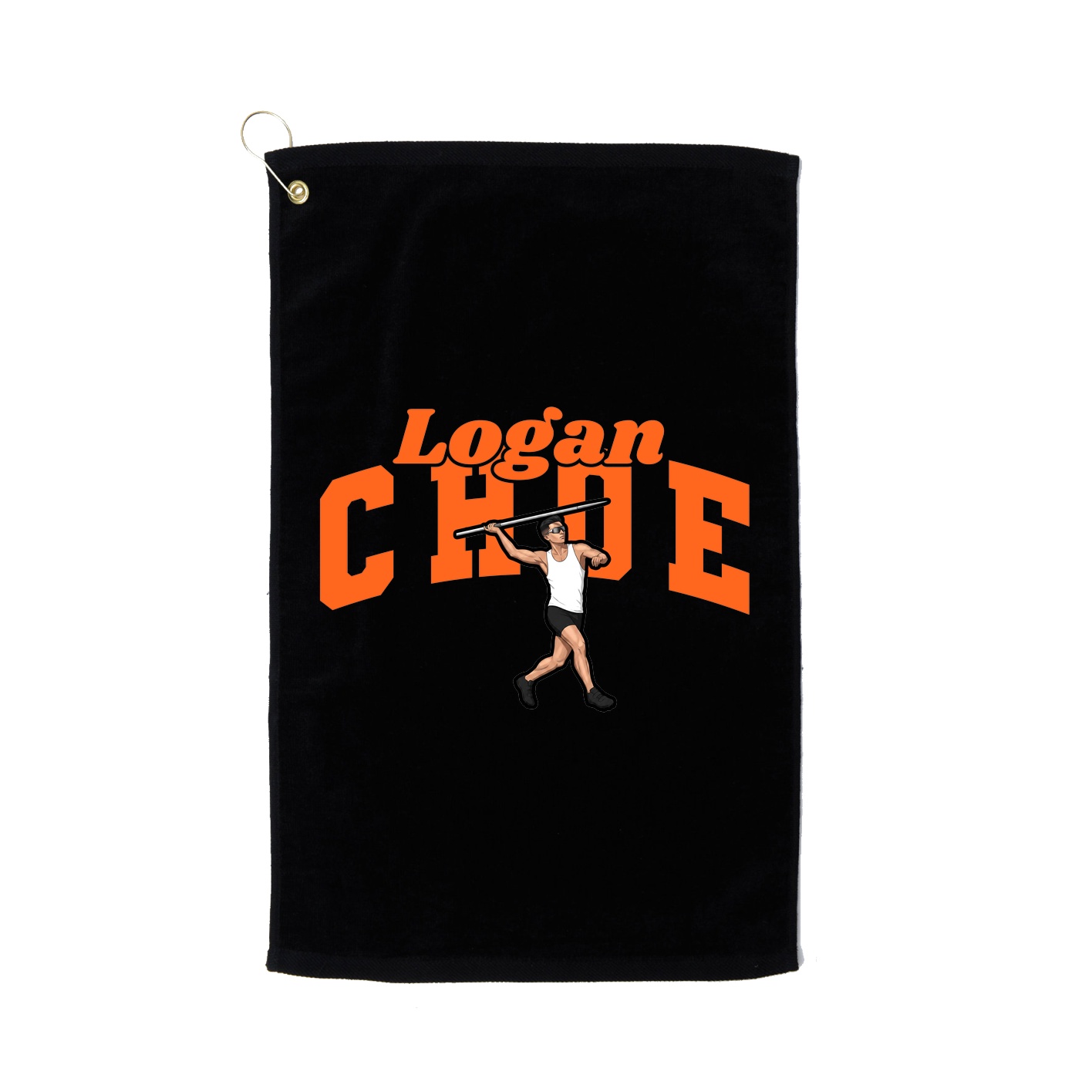 Golf Towel — Signature Arch in Black