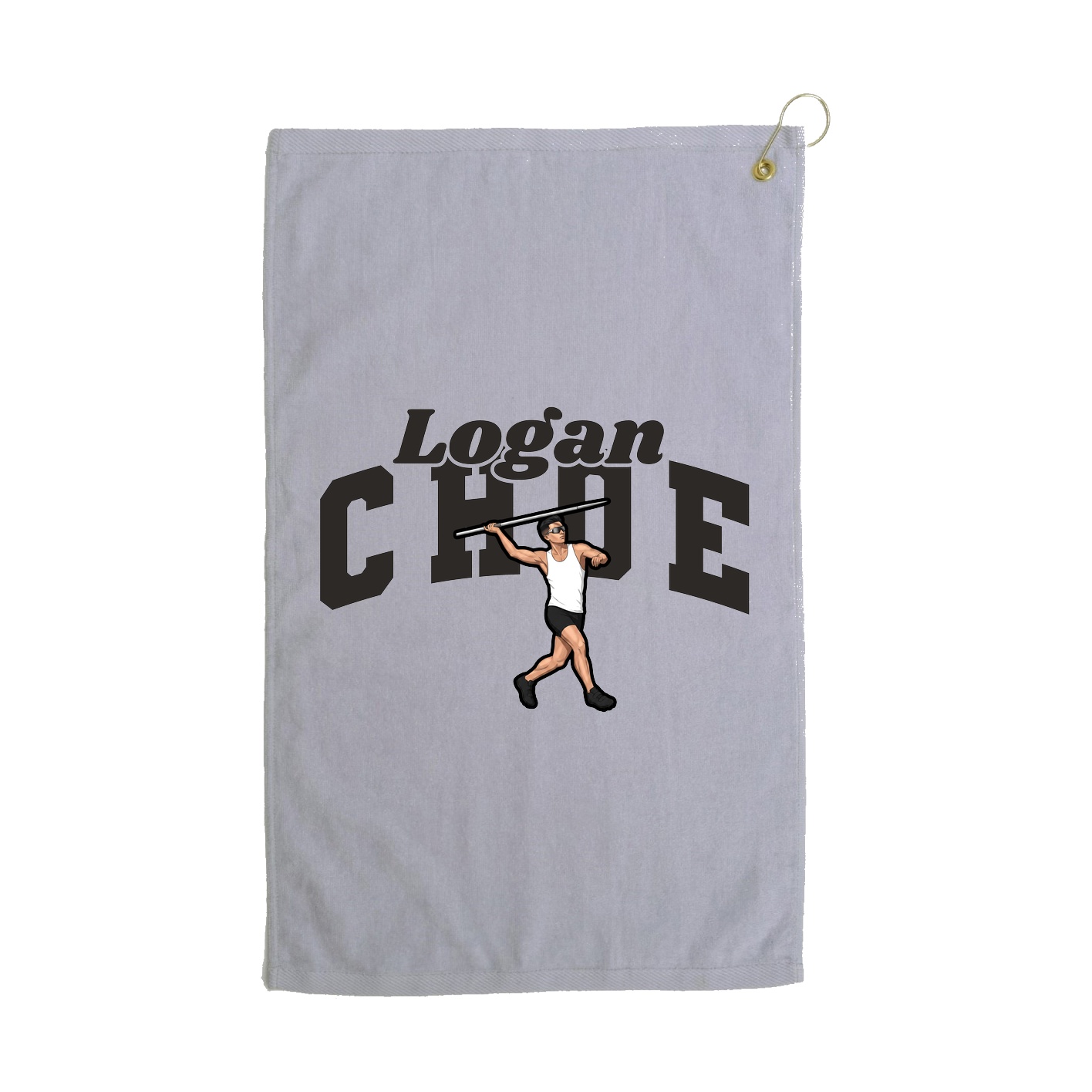 Golf Towel — Signature Arch in Grey