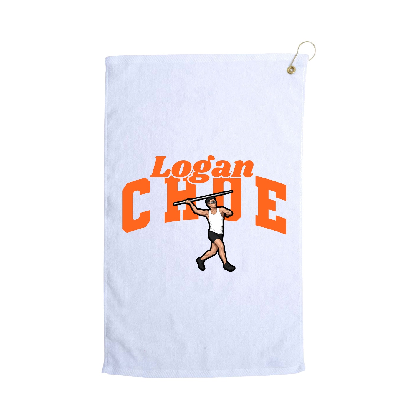 Golf Towel — Signature Arch in White