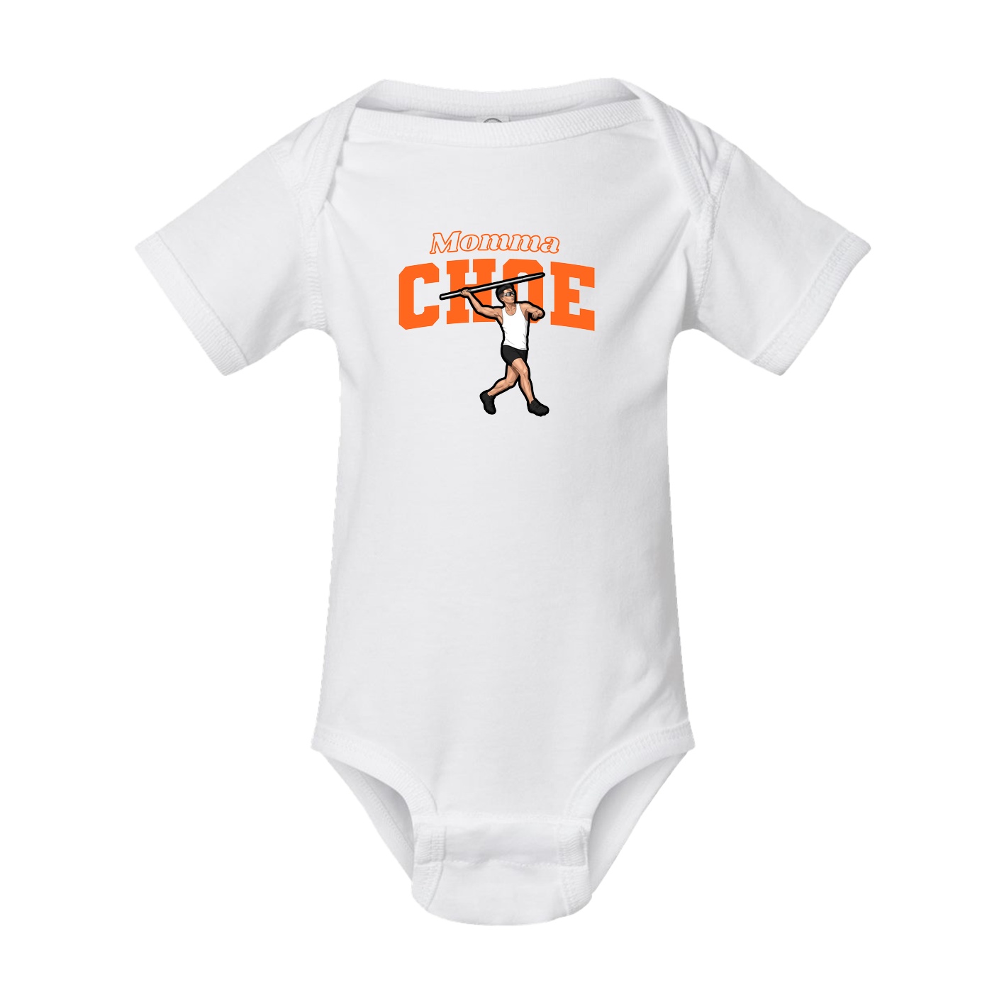 Baby Onesie — Mothers Day Block in White