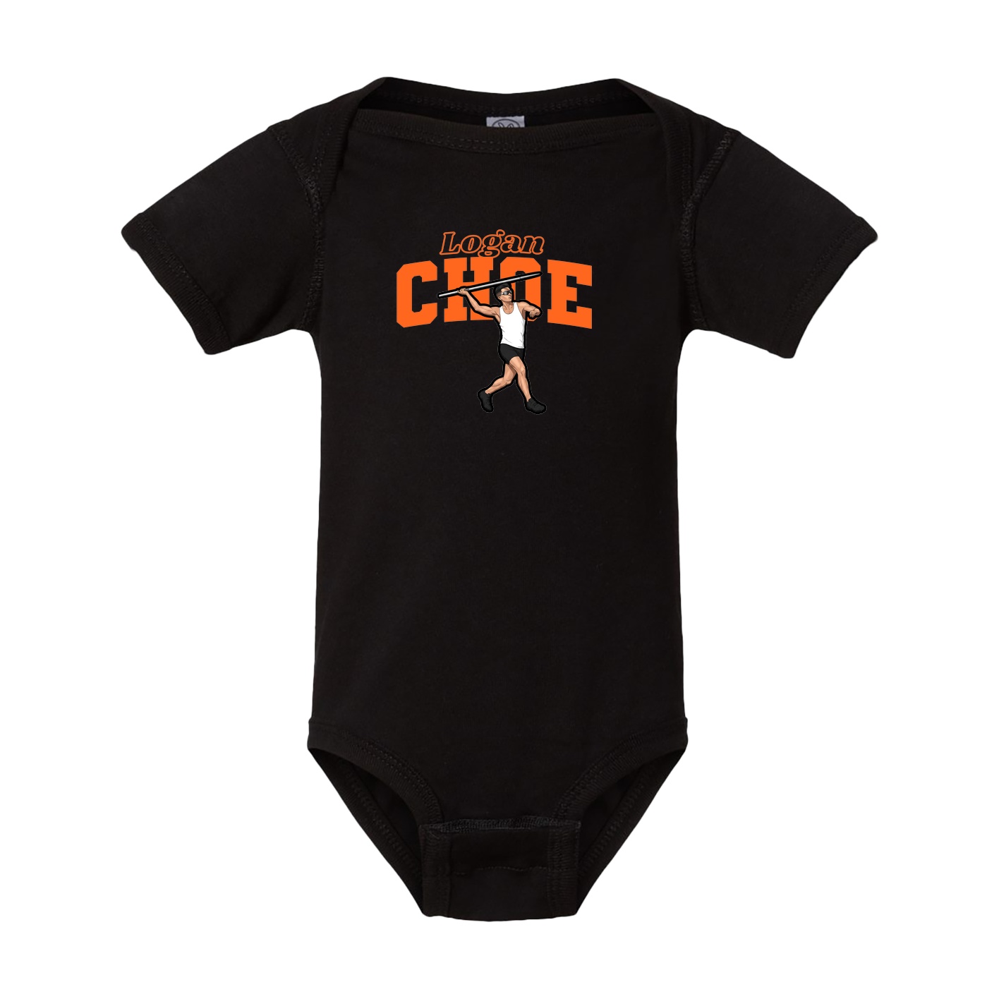 Baby Onesie — Name Arch in Black