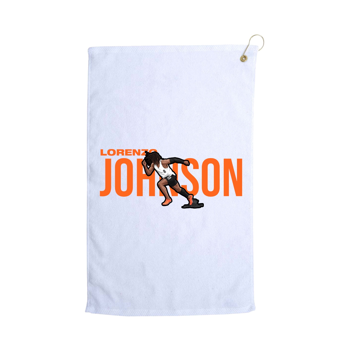 Golf Towel — Player Name in White