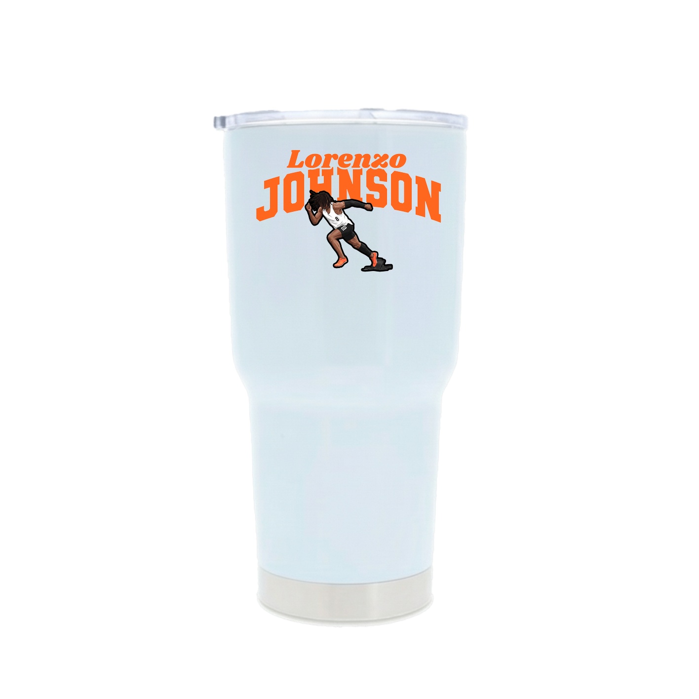 30oz Stainless Steel Tumbler — Signature Arch in White