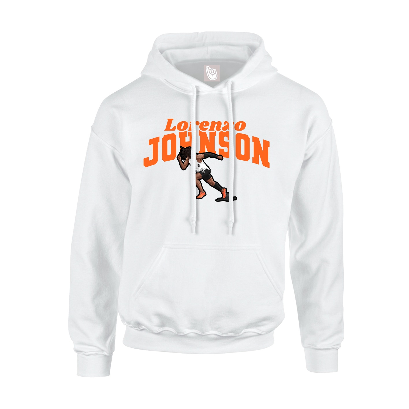 Youth Hoodie — Signature Arch in White