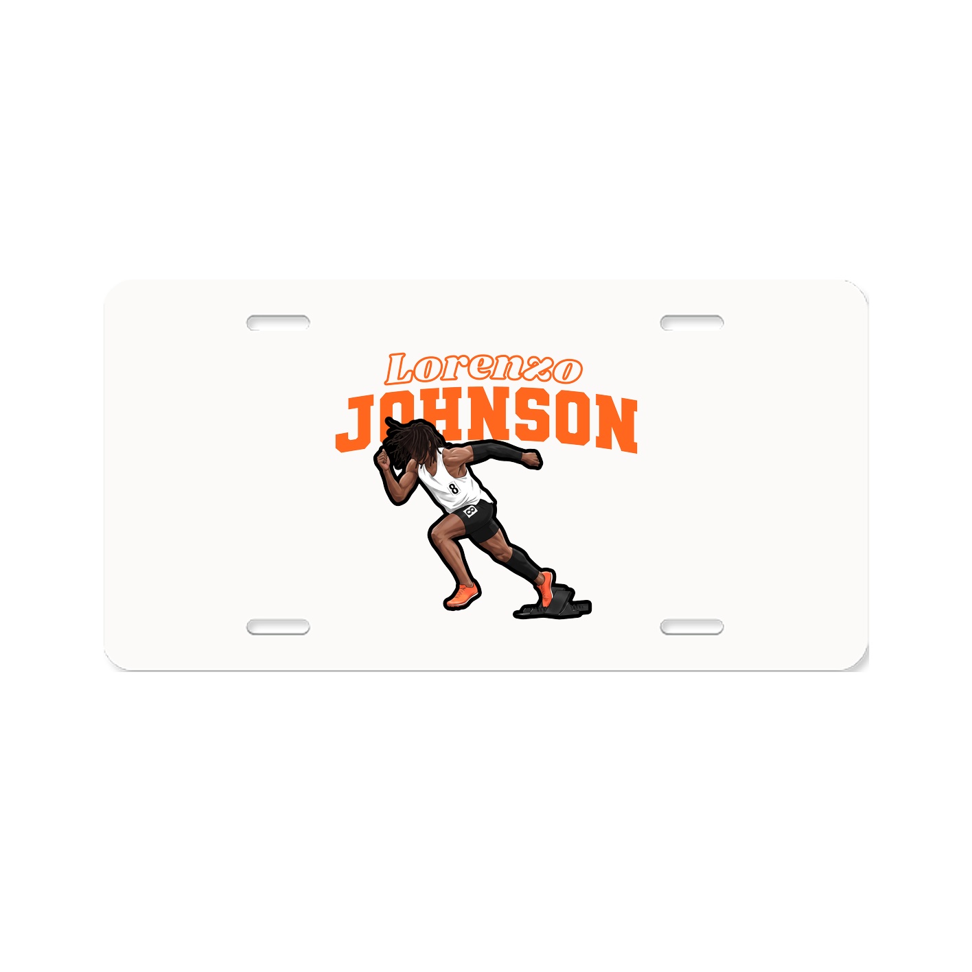 License Plate — Name Arch in Classic