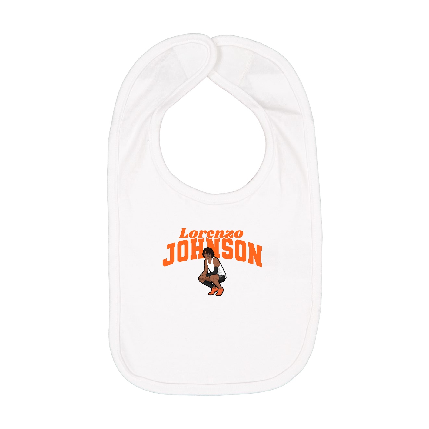 Infant Bib — Signature Arch in White