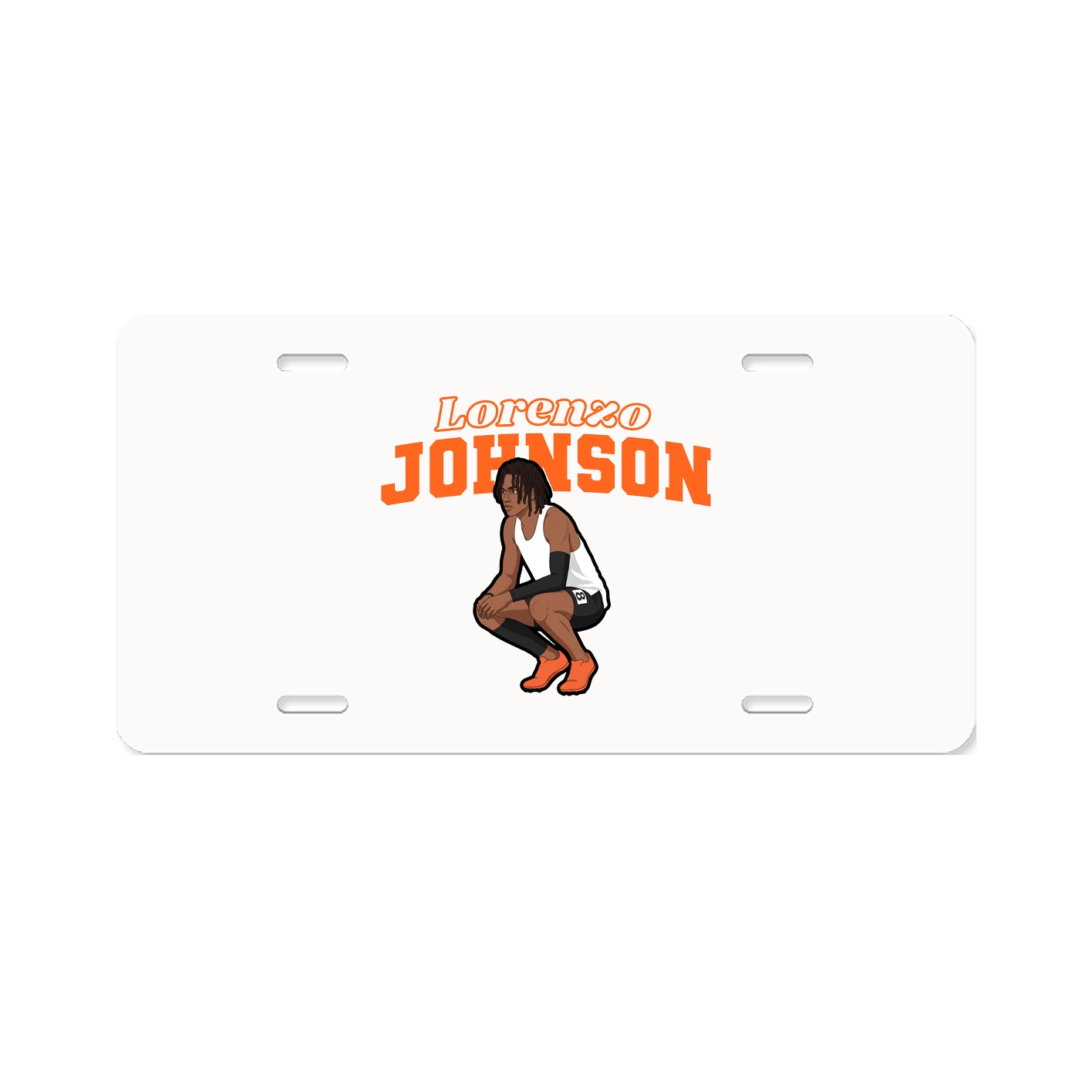 License Plate — Name Arch in Classic