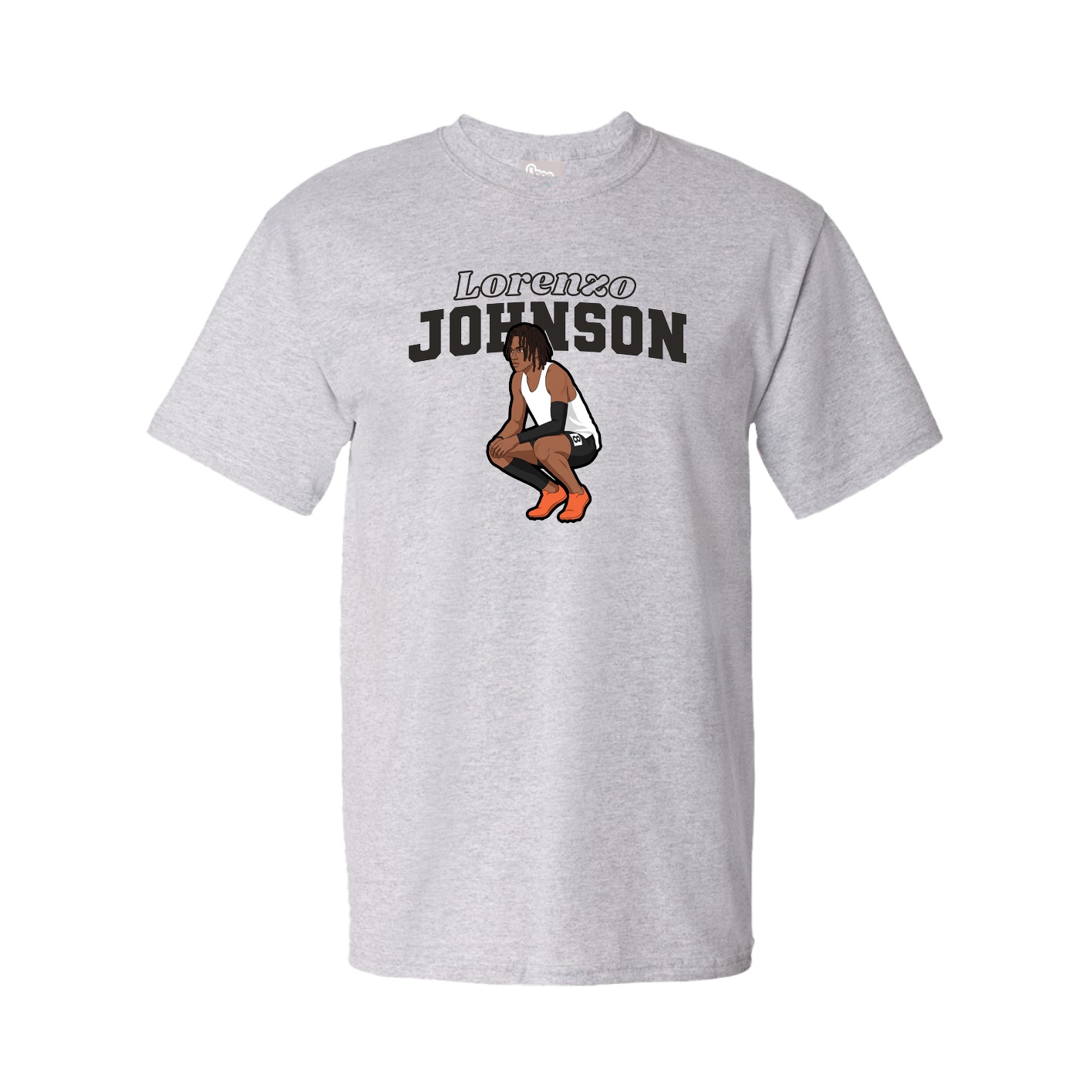 Youth Tee — Name Arch in Grey