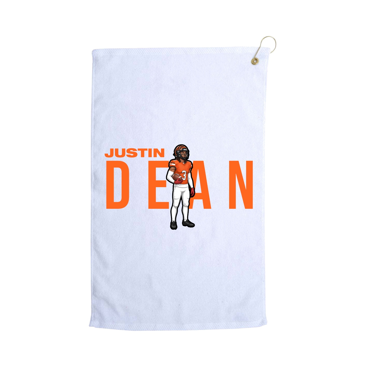 Golf Towel — Player Name in White