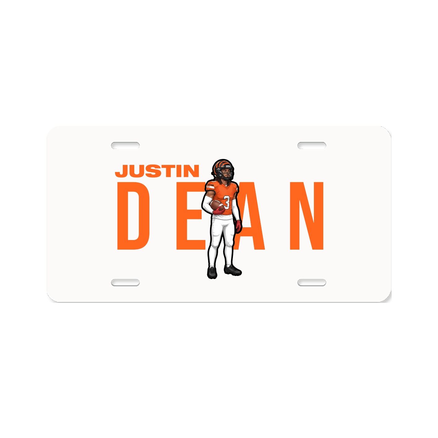 License Plate — Player Name in Classic