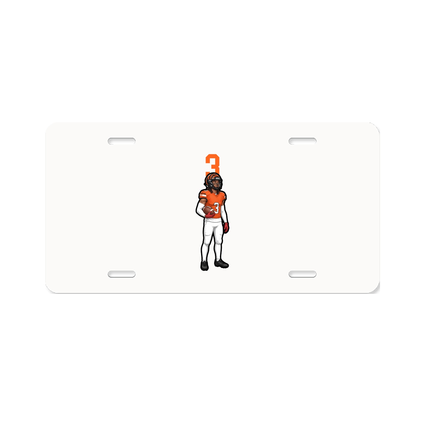 License Plate — Number Top in Classic