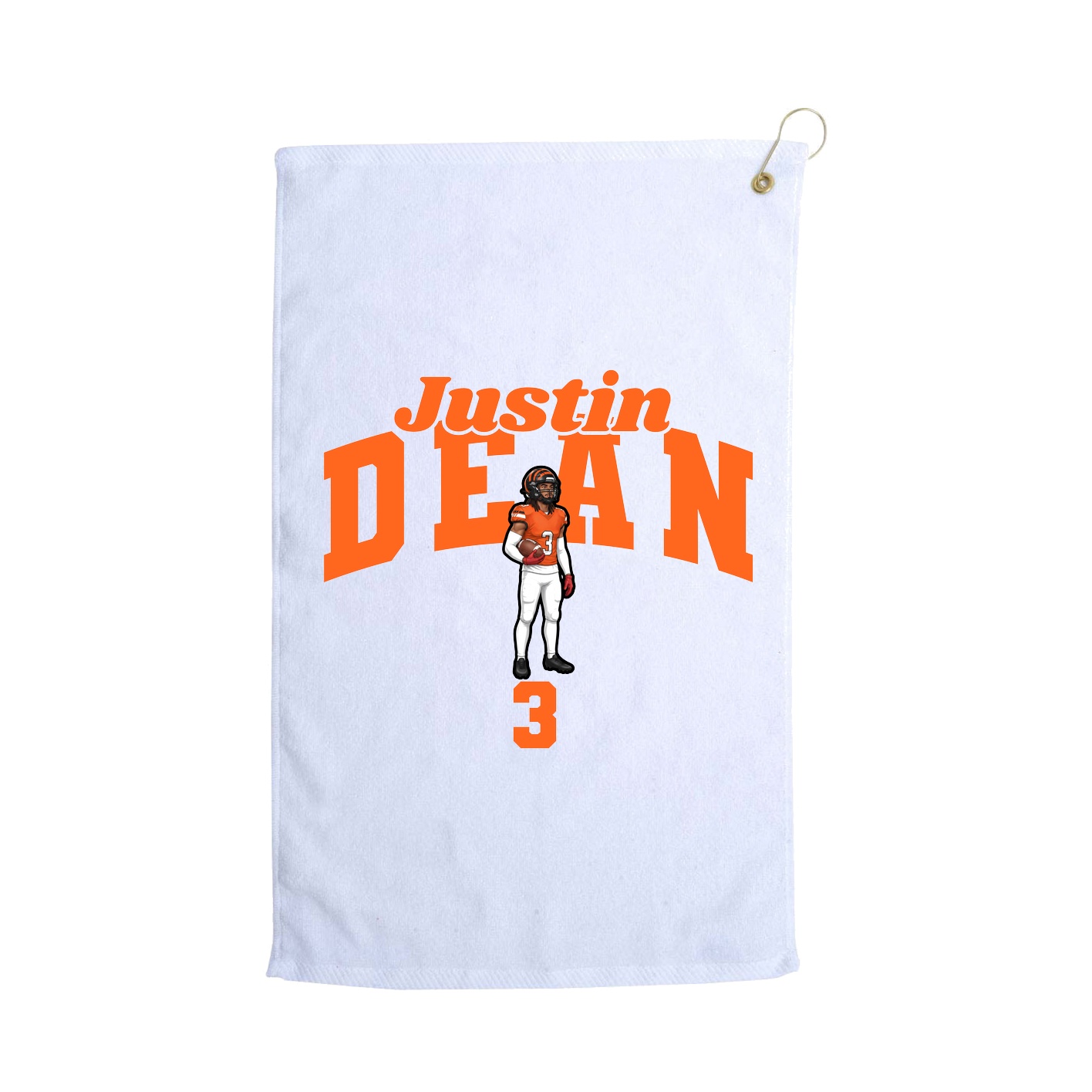 Golf Towel — Signature Arch in White