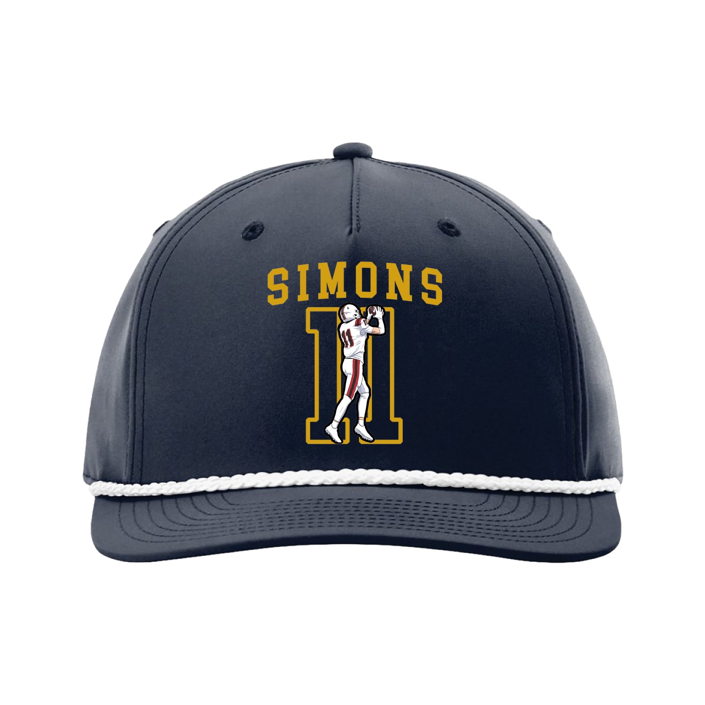 Five-Panel Classic Rope Cap — Shirsey in Navy