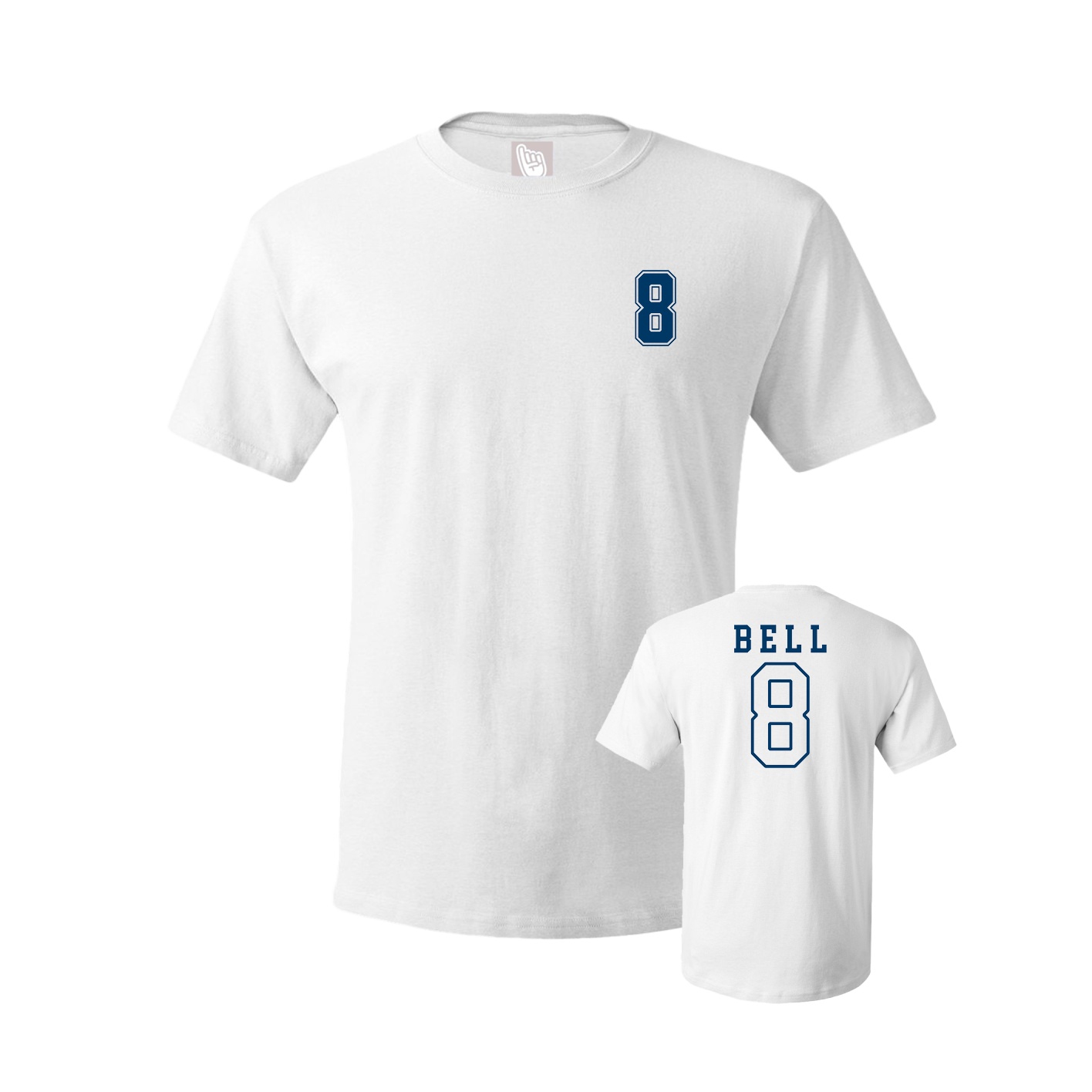 Youth Tee — Chest Back in White