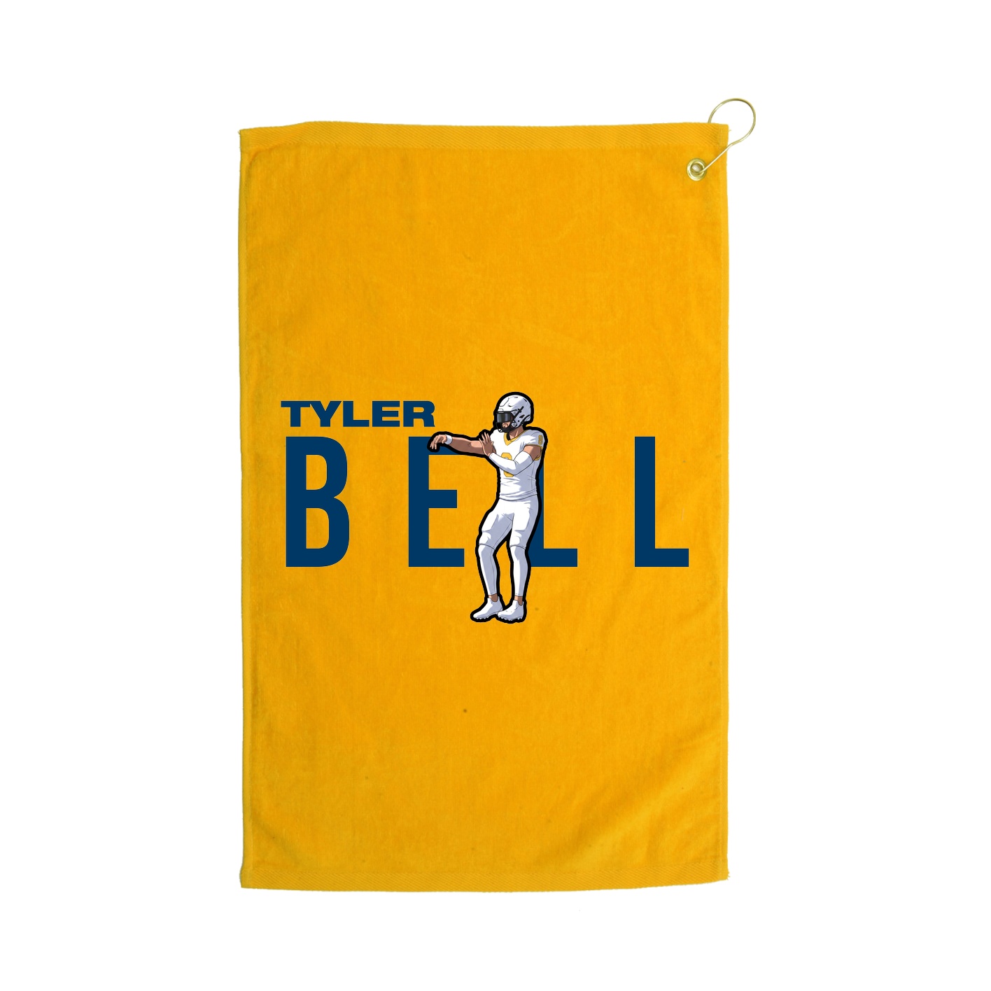 Golf Towel — Player Name in Gold