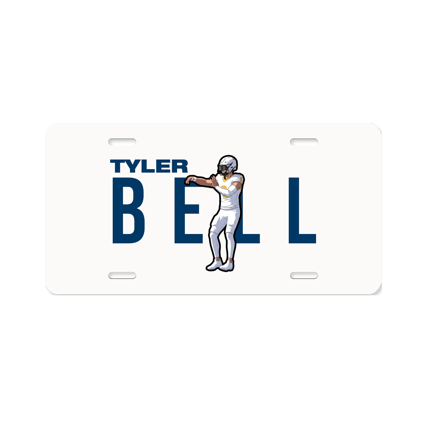 License Plate — Player Name in Classic
