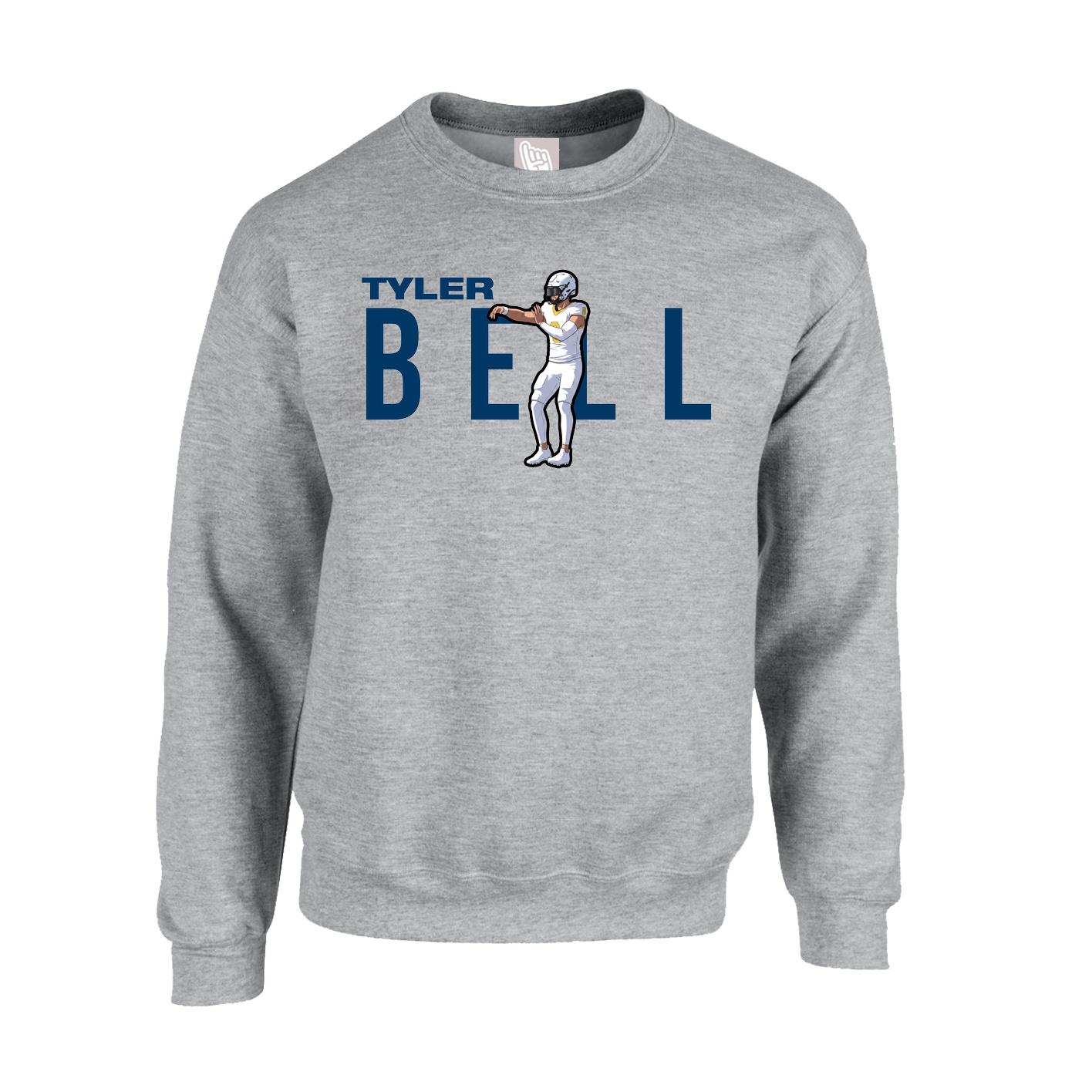 Fleece Crew — Player Name in Grey