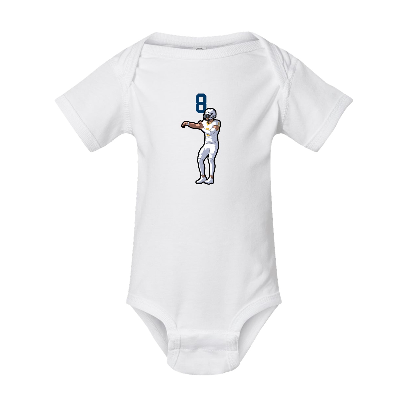 Baby Onesie — Number Top in White