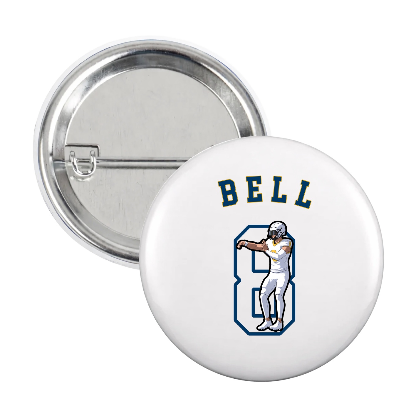 Game Day Button — Shirsey Arch in White
