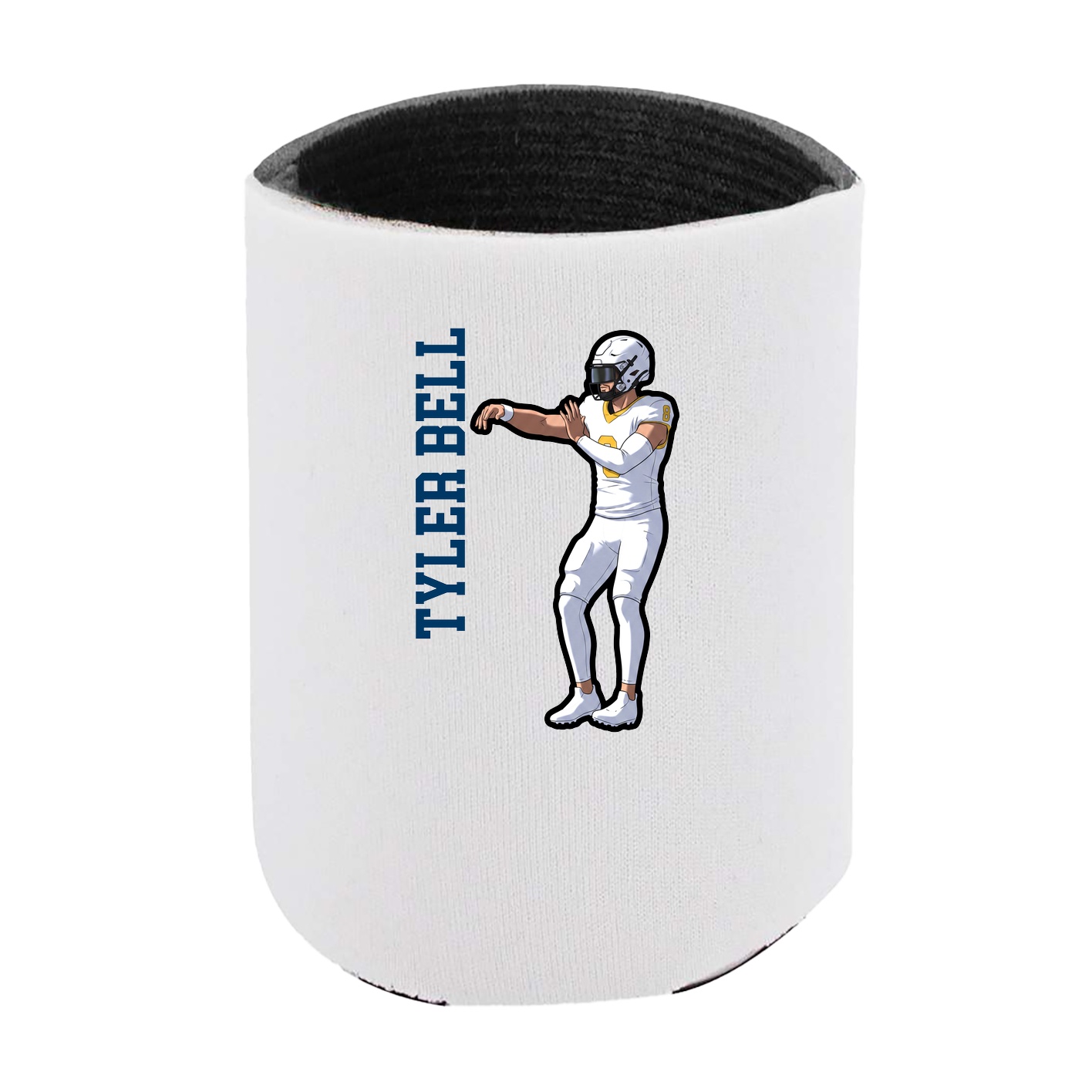 Can Holder — Name Vertical in White