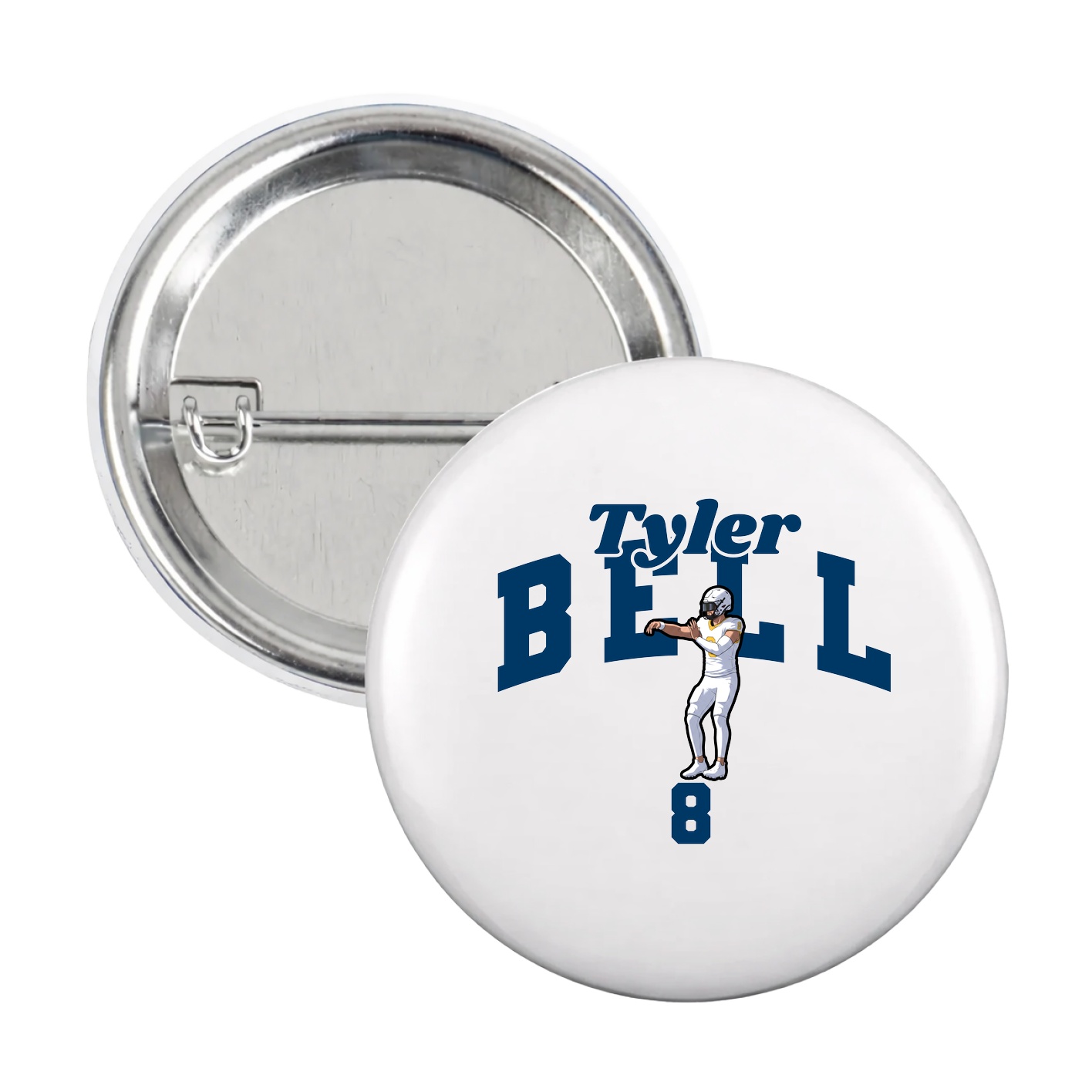 Game Day Button — Signature Arch in White