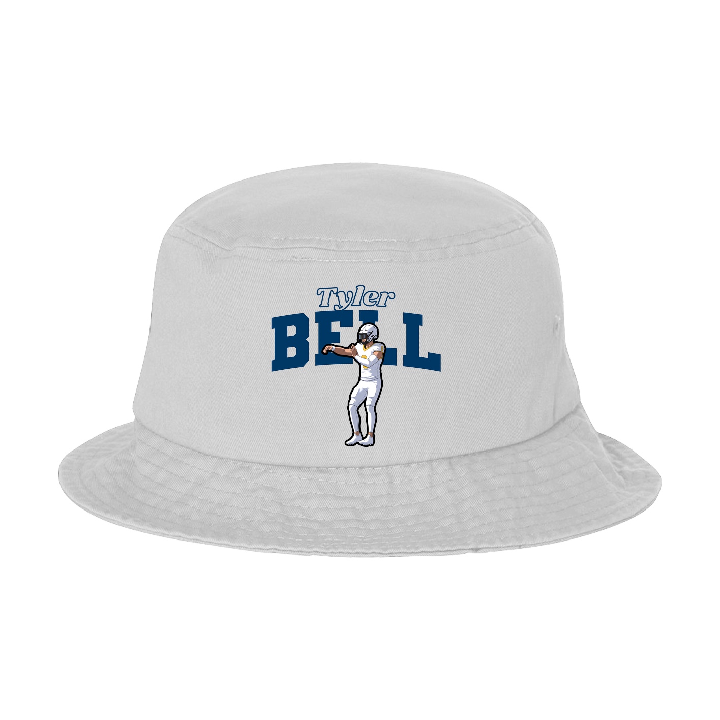 Bucket Cap — Name Arch in White