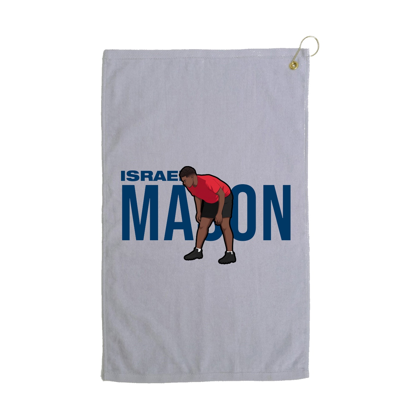 Golf Towel — Player Name in Grey